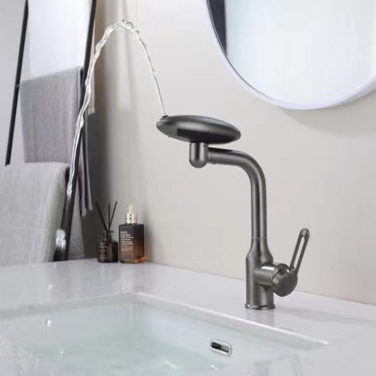 Homelody robinet rotatif à 720 degrés pour évier de salle de bain, robinet pivotant pour évier à 1 trou