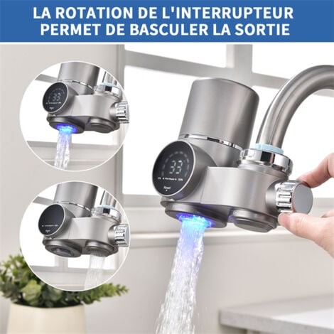 Homelody Douchette Evier Filtre à Eau du Robinet Tête de Douche de Robinet Cuisine Douchette 2 Voies pour Mitigeur Cuisine Standard