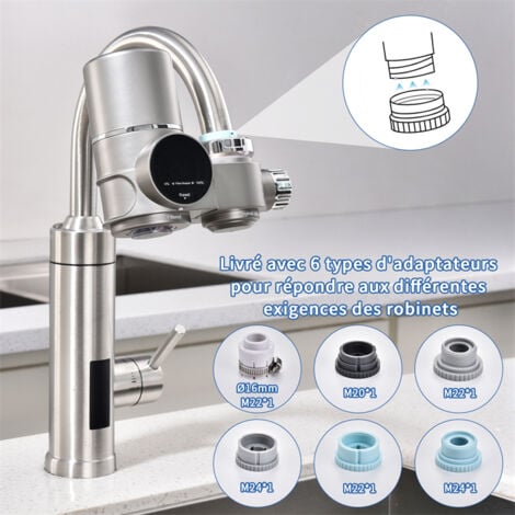 Homelody Douchette Evier Filtre à Eau du Robinet Tête de Douche de Robinet Cuisine Douchette 2 Voies pour Mitigeur Cuisine Standard