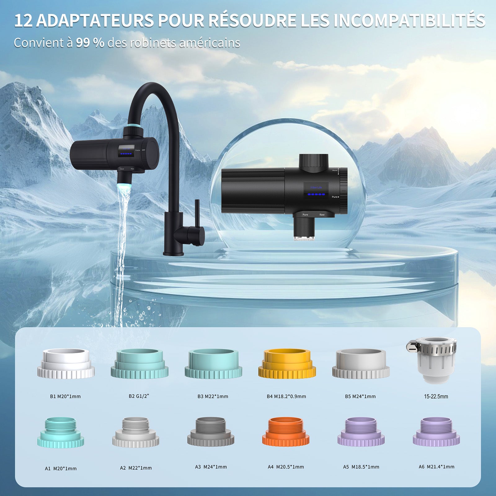 HOMELODY Robinet filtrant