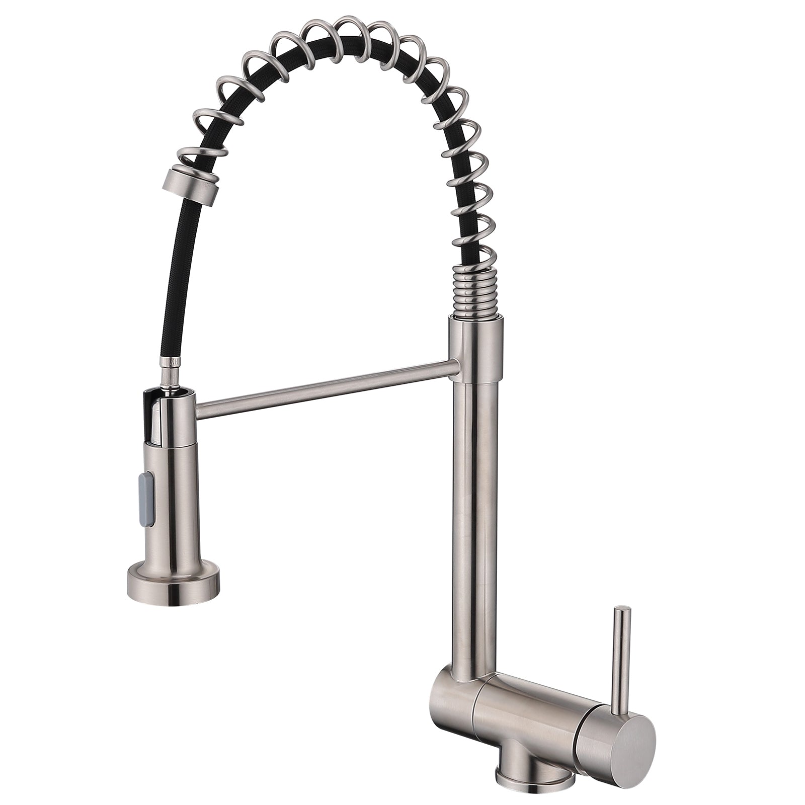 Homelody Mitigeur de Cuisine Rabattable Robinet Cuisine Pliable avec 2 Jets aux Choix Mitigeur d'évier à Ressort en Acier Bec 360° Rotatif Brossé