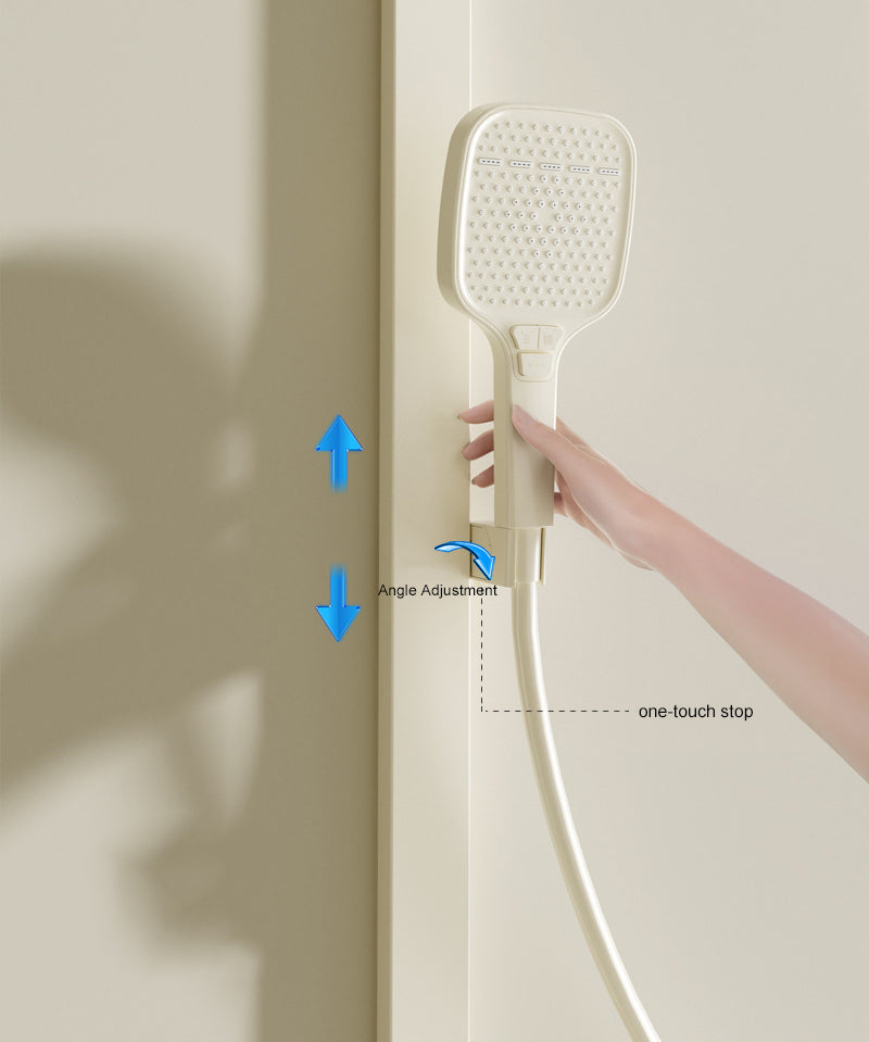 Homelody Grand 40 ℃ Thermostatique Système de douche à affichage numérique avec mitigeur de Baignoire pour Salle de Bain 4 Fonctions à lumière ambiante