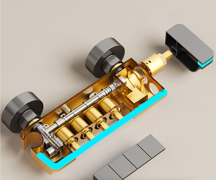 Homelody 40℃ Thermostatique Système de douche à affichage numérique avec Plateau de Rangement avec mitigeur de Baignoire pour Salle à lumière ambiante