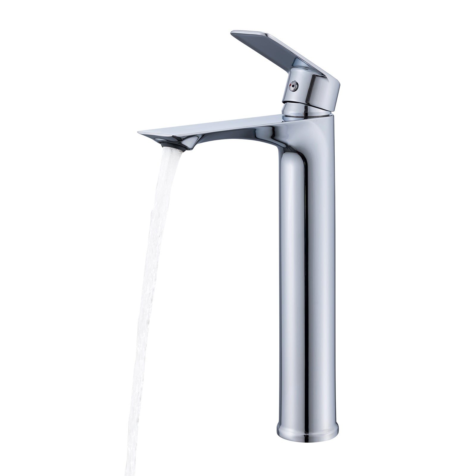 Homelody Robinet Salle de Bain avec Bec Haut – Mitigeur Monocommande en Acier Inoxydable, Réglage Facile de l’Eau Chaude et Froide