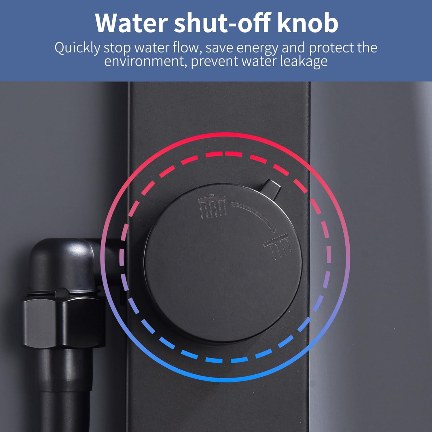 HOMELODY Système de douche à effet pluie sans robinet