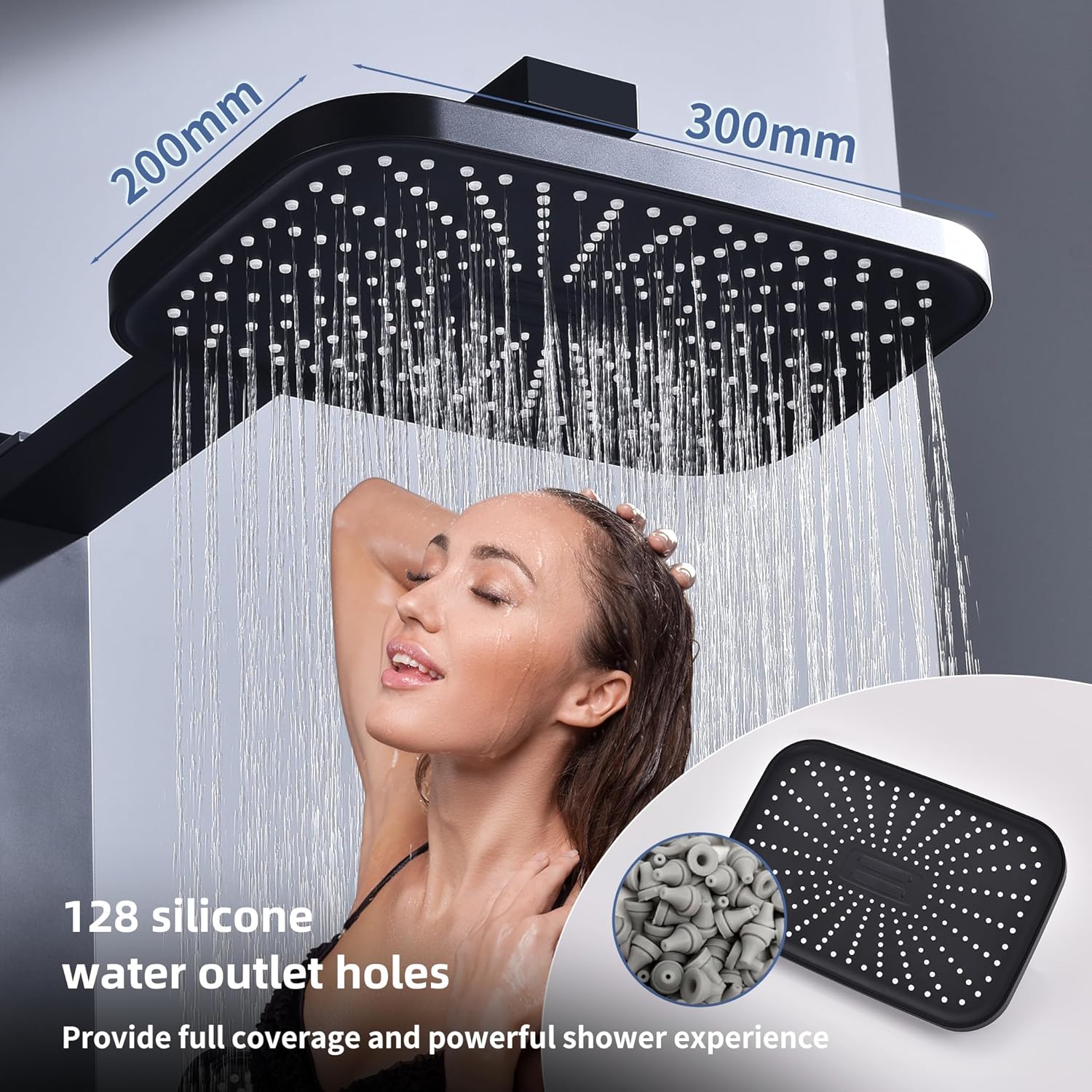 HOMELODY Système de douche à effet pluie sans robinet