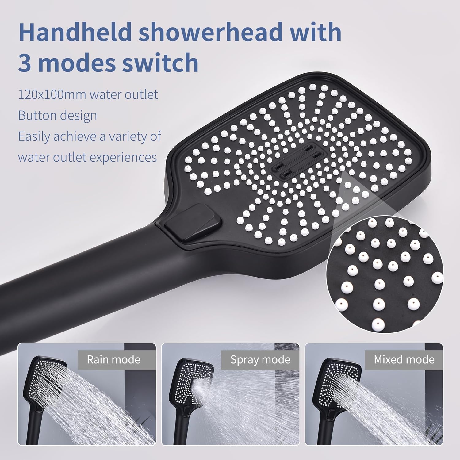 HOMELODY Système de douche à effet pluie sans robinet