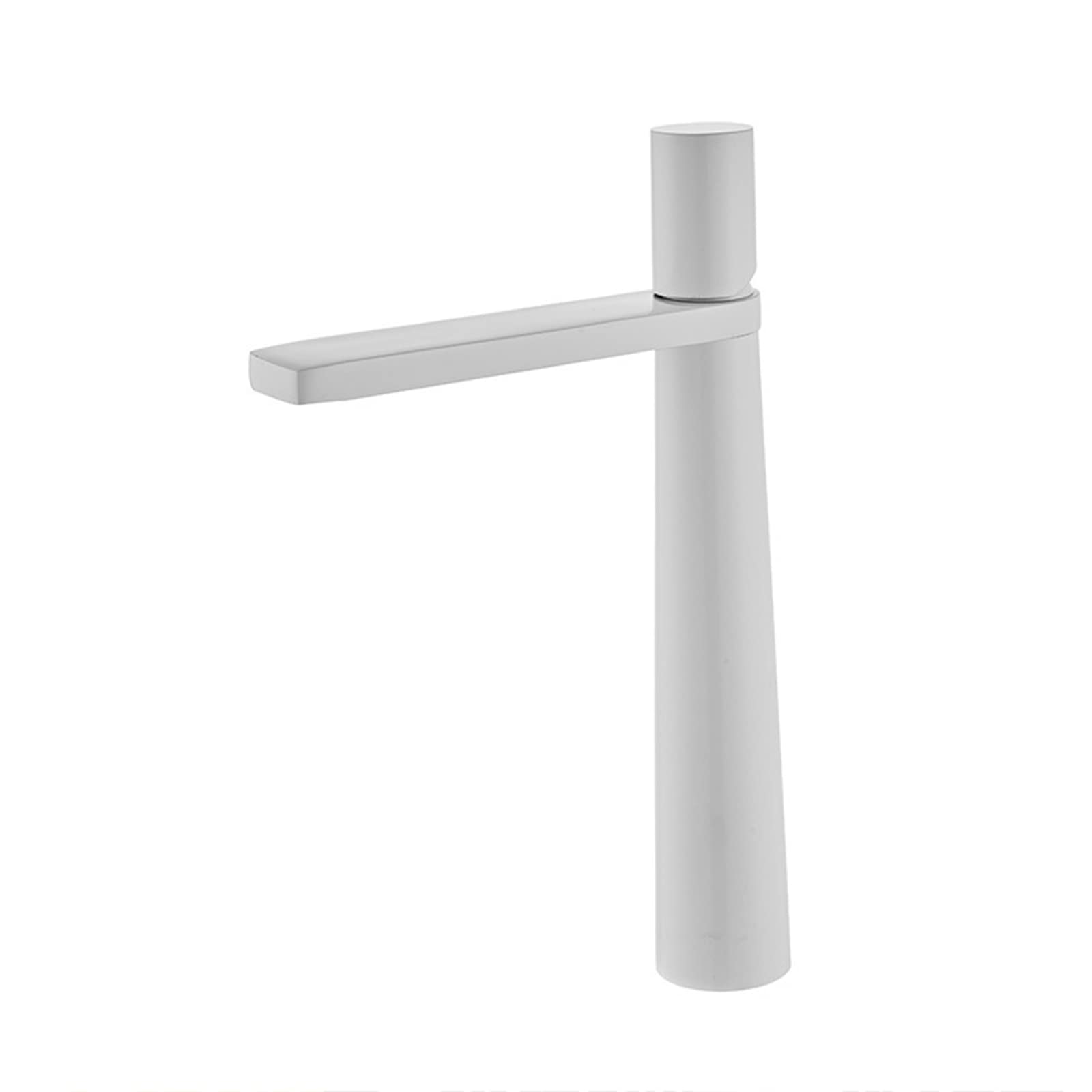 Homelody Blanc Robinet Haut Homelody Mitigeur Lavabo pour Vasque à Poser Mono Levier Salle de Bain, Laiton