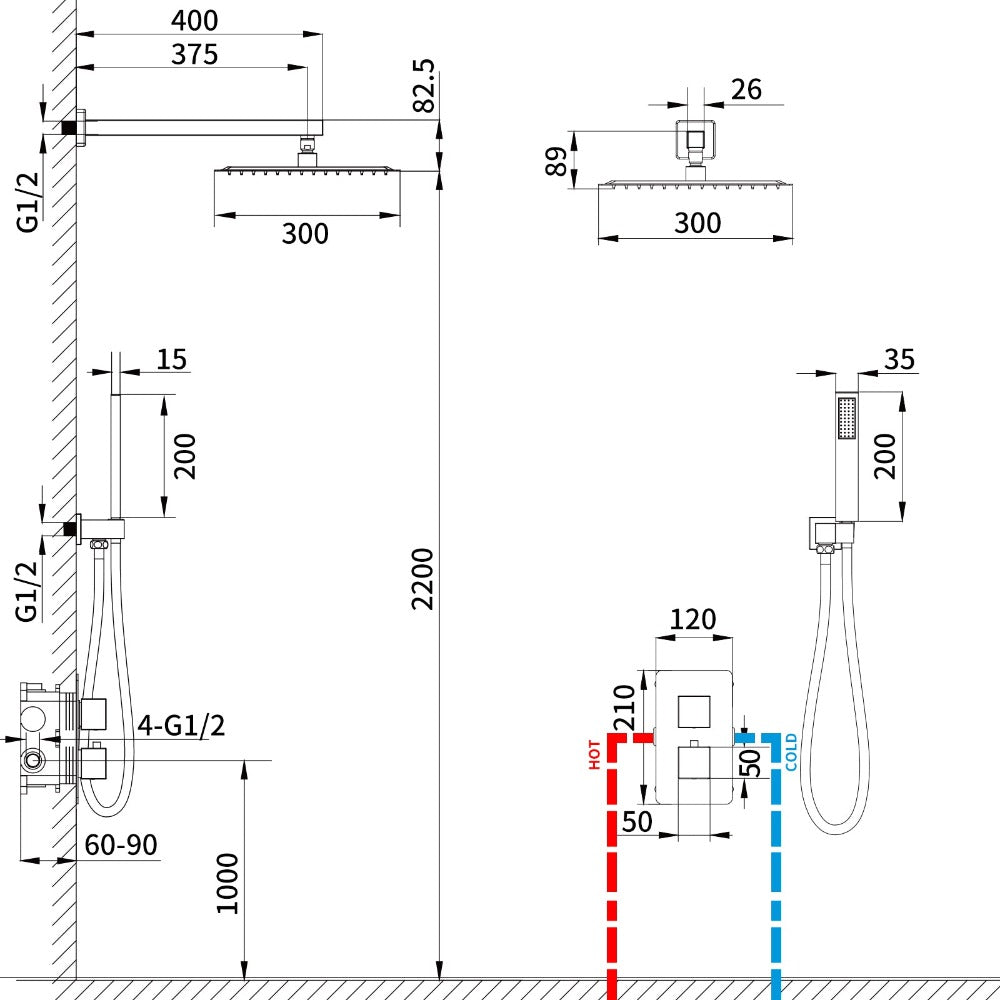 installer colonne douche encastrable