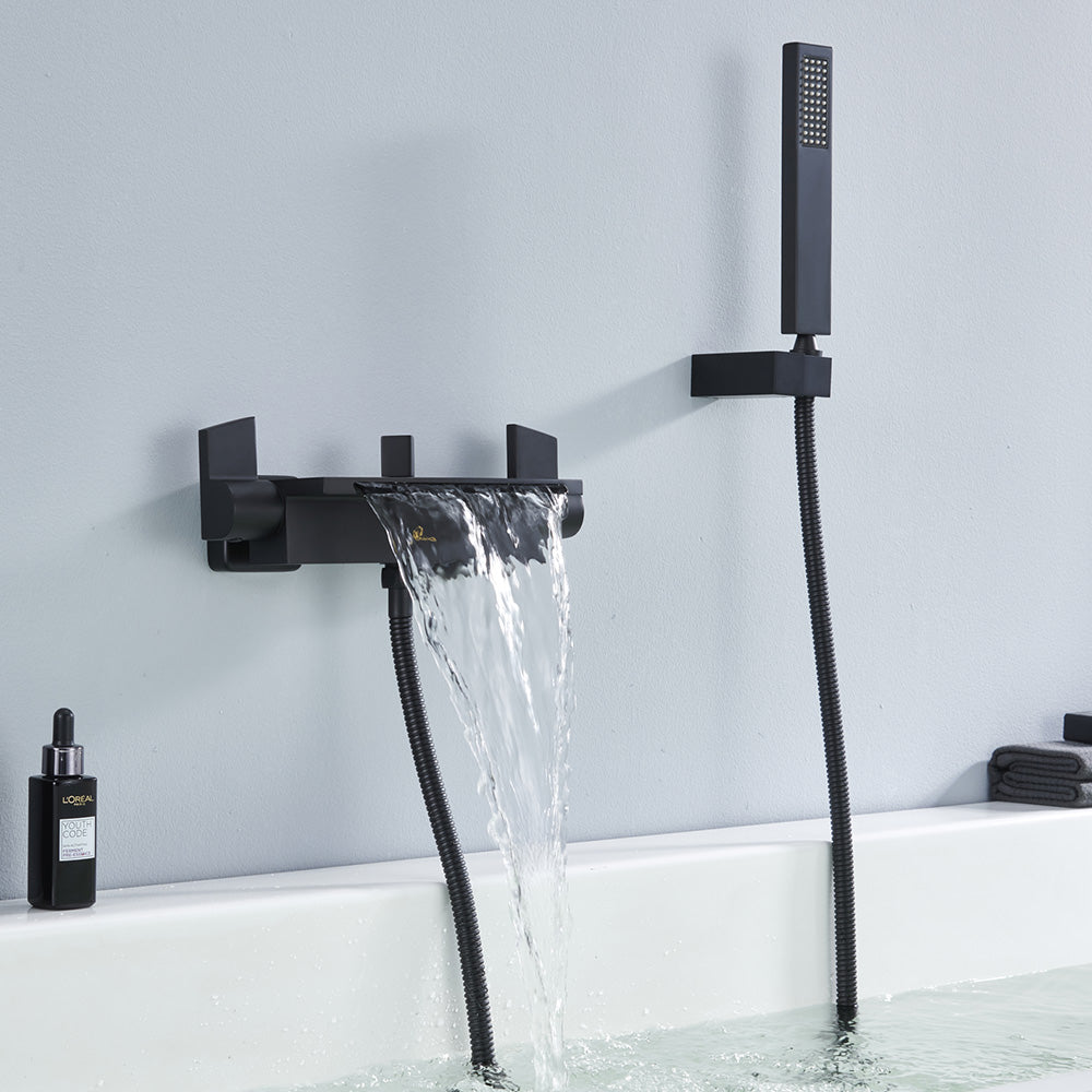 Sapho Dimy - Mitigeur thermostatique de baignoire, cascade, noir