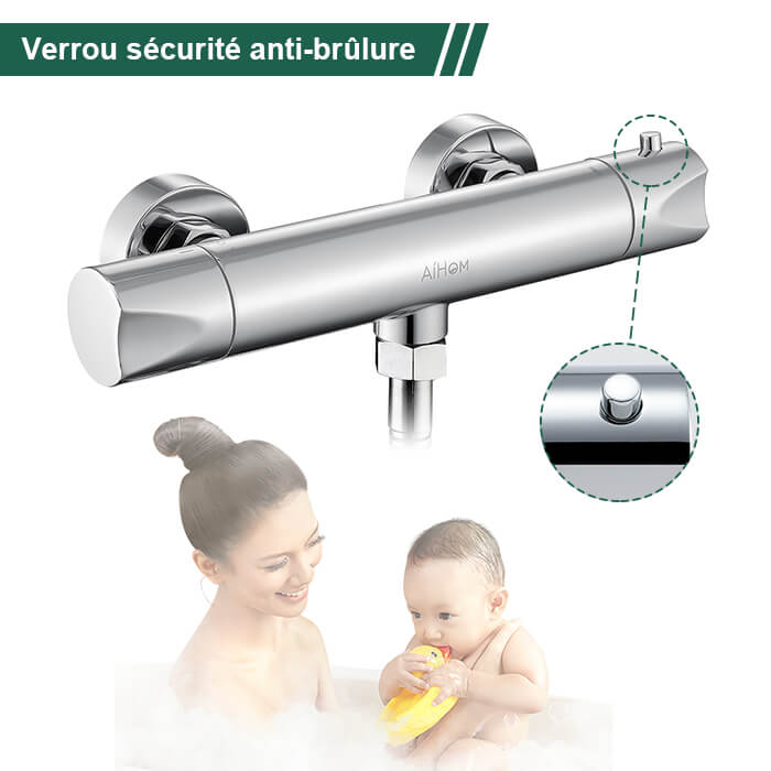 Robinet baignoire Chrome 