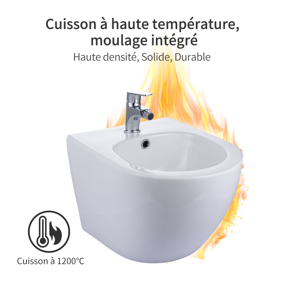  Bidet Salle de Bain WC Mural 