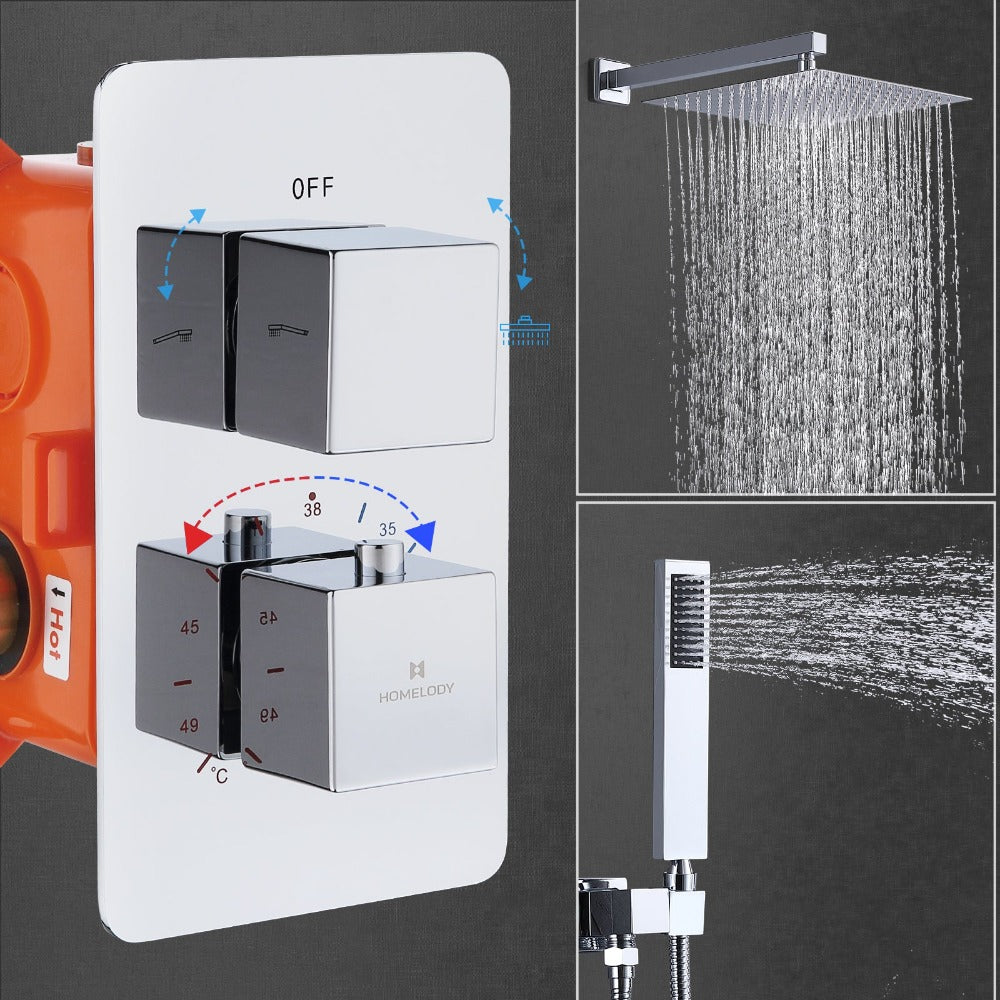 ensemble de douche thermostatique