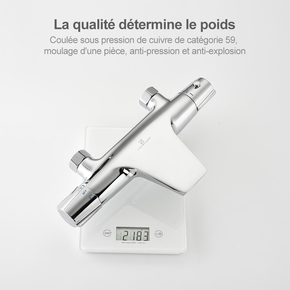 homelody robinet douche avec cascade bec 