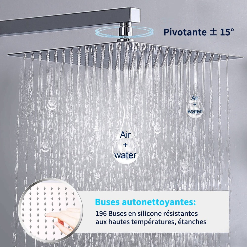 Kit de Douche Encastré Thermostatique 