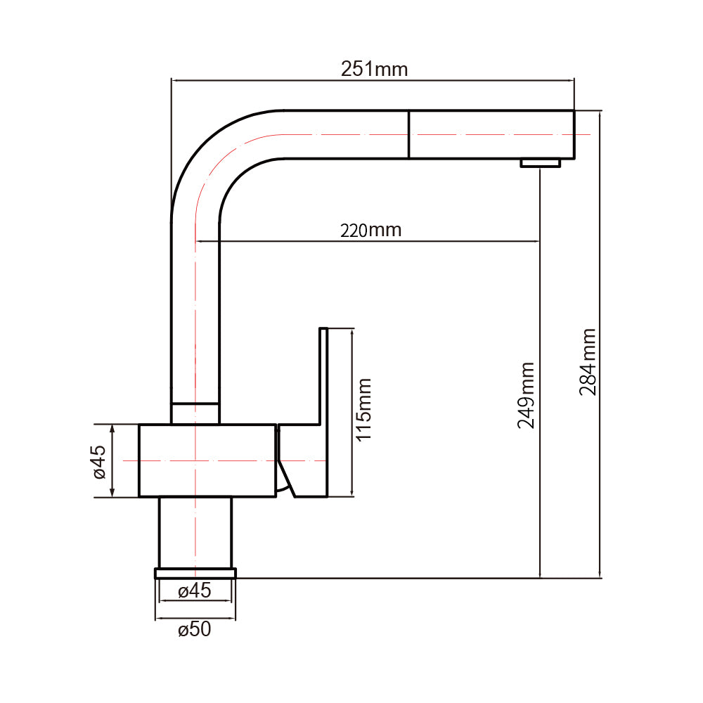 L-size design robinets douchettes