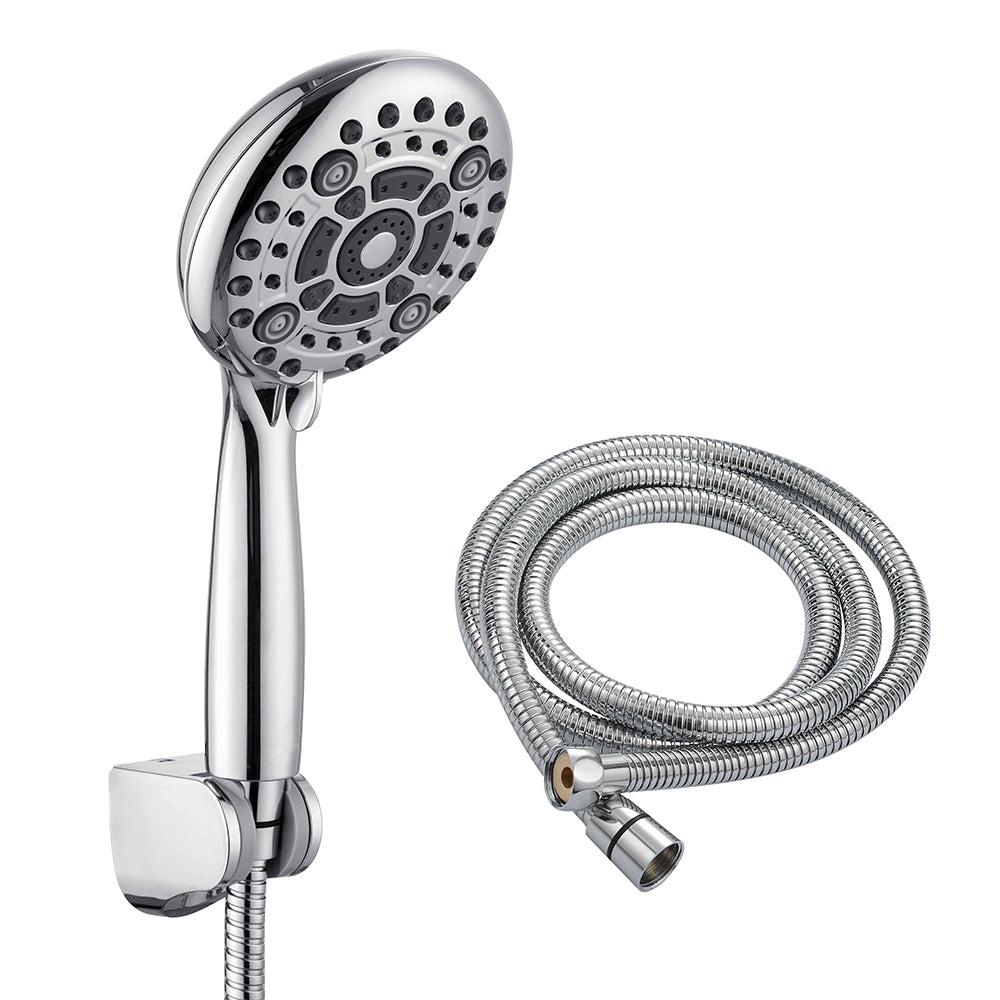 Homelody Pomme de Douche Universelle  6 Jets avec Tuyau et Support