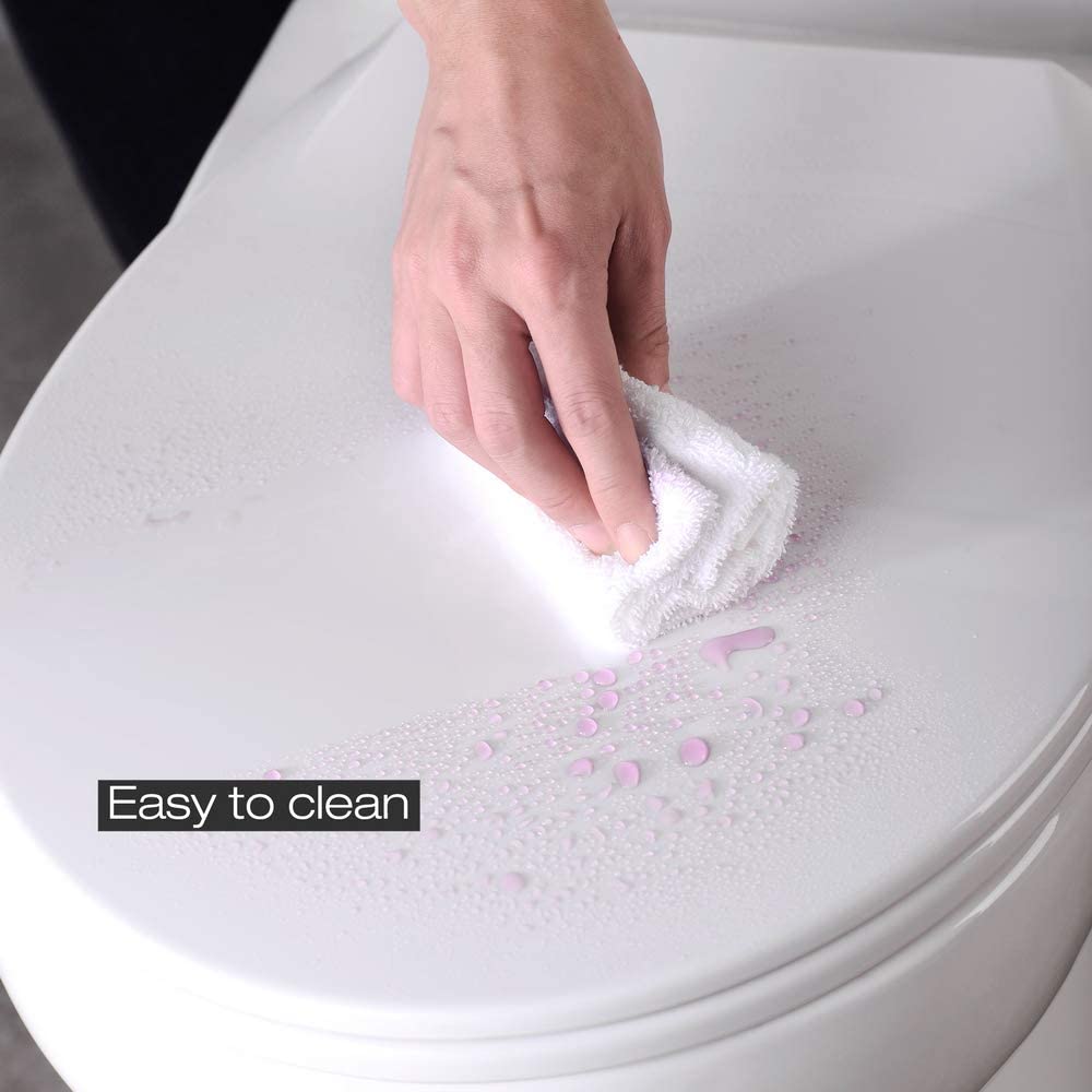 Blanc lunette de toilette clipsable plastique cuvette WC salle de